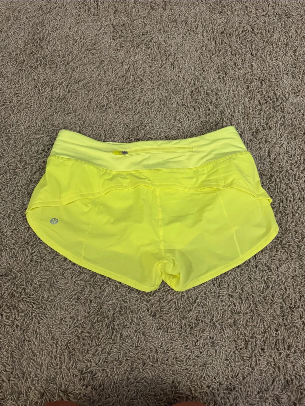 lululemon athletica Neon Yellow Running Shorts